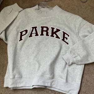 Parke Texas Monochrome Varsity Mockneck Sweater | Casual & Chic